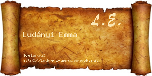 Ludányi Emma névjegykártya