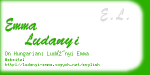emma ludanyi business card